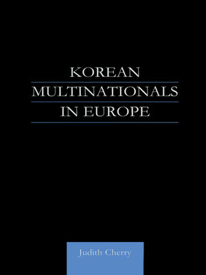cover image of Korean Multinationals in Europe